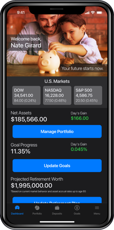 Mobile Investment Screenshot