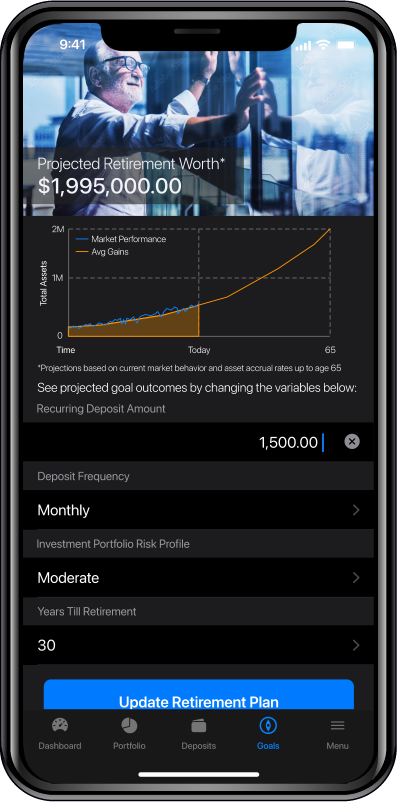 Mobile Investment Screenshot