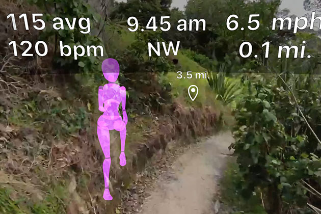 AR Running Interface